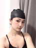 安踏泳帽男女通用防水不勒頭長(cháng)發(fā)專(zhuān)用加大號硅膠護耳游泳帽浴帽泳具 黑色【高彈硅膠帽】 曬單實(shí)拍圖