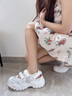 星期六（St&Sat）厚底涼鞋女2025新款夏季休閑坡跟松糕底女鞋小個(gè)子增高羅馬沙灘鞋 黑色 37 曬單實(shí)拍圖