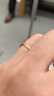 中國黃金（CHINA GOLD）18k彩金莫比烏斯情侶對戒玫瑰金戒指七夕情人節(jié)禮物送女朋友老婆 18K彩金戒指【女戒】約1g 曬單實拍圖