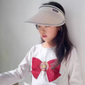 寬葉竹兒童防曬帽子夏季遮陽帽學(xué)生女童男寶寶女孩空頂太陽帽 米白色 可調(diào)節(jié)均碼6-15歲 曬單實(shí)拍圖