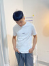 滄獅男士短袖T恤夏季潮牌體恤修身薄款衣服潮流男裝學(xué)生上衣 白色 M 曬單實(shí)拍圖