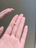 牧笛十字18K黃金耳釘女士足金光面耳飾輕奢情人禮物送女友生日紀(jì)念 18K金色 曬單實(shí)拍圖