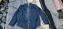 啄木鳥(niǎo)牛仔襯衫女長(cháng)袖外套春秋2024寬松新款復古上衣設計感小眾襯衣 復古藍 M 建議95-110斤左右 曬單實(shí)拍圖