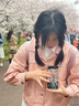 矜持范牛仔外套女蝙蝠袖短款粉色學(xué)生外套學(xué)院風(fēng)秋季寬松 藕色好品質(zhì)支持定制 S 100斤內(nèi) 曬單實(shí)拍圖