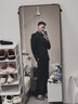 羅蒙西服套裝男商務(wù)休閑西裝男三件套男士韓版潮流職業(yè)裝結(jié)婚禮服外套 黑色（西服+西褲+襯衫+方巾） 52/XL（125-140斤）+4件禮品 曬單實(shí)拍圖