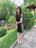 c1otho Rennie品牌女裝 連衣裙女2022年夏季新款氣質(zhì)時(shí)尚修身簡(jiǎn)約百搭顯瘦短袖黑色裙子女 黑色 L 曬單實(shí)拍圖