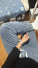 頂峰保羅（Dingfengbaoluo）美式牛仔褲男生冬季加絨直筒褲子寬松休閑闊腿長(cháng)褲DFK24復古藍3XL 曬單實(shí)拍圖