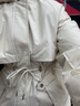 皮爾卡丹（pierre cardin）派克服女加絨加厚外套2025冬裝季新款韓版小個子棉襖棉衣棉服 米白色 L 110-125斤 曬單實拍圖