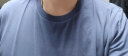 班尼路（Baleno）短袖t恤男纯色体恤情侣款上衣青年基础百搭打底衫休闲透气新疆棉 02B宝蓝 XL 实拍图