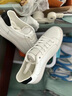 益立公牛男鞋小白鞋運動(dòng)休閑鞋潮流百搭頭層牛皮板鞋男休閑鞋子男厚底增高 白色 40 （標準皮鞋碼） 曬單實(shí)拍圖