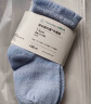 全棉时代儿童袜子婴儿棉袜宝宝新生儿地板袜男女童中长筒袜春夏 3双装 蔚蓝+白+天蓝（儿童中筒） 9.5cm（3-12个月） 实拍图