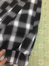 她風(fēng)采格子女褲春夏新款韓版超顯瘦九分褲寬松休閑束腳哈倫褲潮 黑色格子九分褲 L 105-115斤 曬單實(shí)拍圖