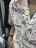 莫代爾帶胸墊一體短袖冰絲綢睡衣女生可愛2025夏季新款家居服套裝春秋天 帕恰狗【升級(jí)款-帶胸墊】 L (高158-167cm，重100-120斤) 曬單實(shí)拍圖