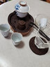 禧廂苑 【輕奢高端茶具禮盒】中式陶瓷手繪百合功夫茶具蓋碗套裝文人茶 手繪百合套組-主人杯款 曬單實(shí)拍圖