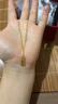 水貝黃金暴富金磚足金999黃金吊墜小金條項鏈掛件七夕送女友送老婆 暴富金磚套鏈約6.3克+多退少補 40cm+3cm 曬單實拍圖