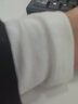 Olrain歐芮兒純色坑條長(cháng)袖T恤女秋冬新款修身顯瘦上衣內搭打底衫 白色 XL 曬單實(shí)拍圖