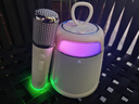 英雄英雄【全新升級】智能唱k歌音響麥克風(fēng)無(wú)線(xiàn)移動(dòng)便攜多功能藍牙音箱 珍珠白 曬單實(shí)拍圖