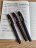 得力黑色練字筆簽字筆硬筆書(shū)法專(zhuān)用筆中性筆圓珠筆黑筆水筆高檔商務(wù)加粗簽名大容量粗字學(xué)生文具速干 【1.0mm】6支磨砂 曬單實(shí)拍圖