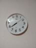 康巴丝（Compas）挂钟客厅 简约钟表客厅石英钟表挂墙时钟 C2866 白色 30cm直径 实拍图