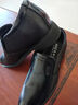 老爺車(chē)皮鞋男商務(wù)休閑真皮男鞋秋冬保暖正裝內增高鞋男牛皮加絨男士皮鞋 3602黑色平跟 40 曬單實(shí)拍圖