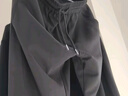 海瀾之家【品牌專供】衛(wèi)褲男款亦心即為系列松緊腰褲子男秋季 黑色鑲拼36 165/76A S推薦112~120斤 曬單實(shí)拍圖