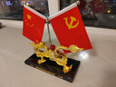 幻雅汽車(chē)擺件高檔男士轎車(chē)內飾品龍車(chē)載香水車(chē)上中控儀表臺車(chē)用品 金色龍+國旗防滑墊+香水 曬單實(shí)拍圖