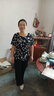 啄木鳥洋氣減齡條紋闊腿褲套裝女夏裝2025新款時尚中年媽i媽顯瘦兩件套 黑色 L（建議100-114斤） 曬單實拍圖