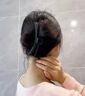 柏詩琳超大號密齒梳抓夾女后腦勺安全鯊魚夾2024新款發(fā)盤發(fā)夾子頭飾發(fā)卡 黑色單只 曬單實拍圖