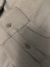 威可多（VICUTU）【暖燚POLO】男士長(cháng)袖T恤舒暖商務(wù)通勤百搭簡(jiǎn)約打底衫 中灰 XL 曬單實(shí)拍圖