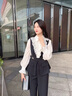 羅蒙（ROMON）法式時(shí)尚長(zhǎng)袖雪紡襯衫女春秋裝2025秋季新款洋氣小衫百搭顯瘦上衣 杏色 L -105-115斤 曬單實(shí)拍圖