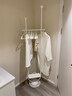 積累小家 北歐家用鐵藝ins衣帽架落地立式輕奢掛衣包架臥室簡(jiǎn)約現代創(chuàng  )意簡(jiǎn) 【冰川白】白色大理石底座  30cm*185cm 曬單實(shí)拍圖