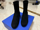 STUART WEITZMAN/SW ODETTA 夏季經(jīng)典粗方跟短靴女鞋靴子圓頭瘦瘦靴奢侈品 曬單實拍圖