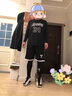 皓娜23號球衣定制籃球服男潮球服籃球女套裝定制美式籃球訓練服籃球衣 科B-黑色 2XL【170-175CM】【120-140斤】 曬單實(shí)拍圖