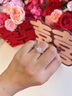 舒弗莫桑鉆戒指女一克拉圓包鉆戒鉑金色情侶對戒訂求婚結婚鉆戒送老婆 主鉆50分【日常佩戴推薦】 閉口11號 曬單實(shí)拍圖