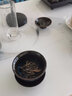 豪祥（HAOXIANG） 輕奢高檔單個(gè)三才蓋碗家用辦公陶瓷功夫茶具紫砂敬茶碗泡茶器 窯變藍沙金釉蓋碗 曬單實(shí)拍圖