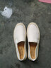 FEELACES老北京布鞋男夏季透氣男鞋子一腳蹬懶人潮鞋帆布休閑亞麻 米色2917 40 曬單實(shí)拍圖