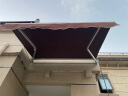 都格（Duge） 遮阳棚折叠伸缩式手摇雨棚电动收缩遮阳蓬阳台户外屋檐篷遮阳伞 长2米*伸缩1.5米 实拍图
