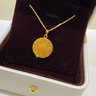 阿梵尼平安扣黃金項鏈女足金5G工藝轉運珠吊墜福字圓牌節日送媽媽定價(jià) 黃金福牌平安扣項鏈約5.2-5.3g 曬單實(shí)拍圖