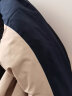 蕉内502Pro氧气冲锋衣三合一男女士防风防水户外情侣夹克短外套秋冬季 浅驼色拼太空蓝 L 实拍图