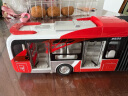 翊玄玩具 公交车玩具双层巴士公共汽车仿真大巴士儿童玩具车合金汽车模型 双节城市公交【新品】 实拍图