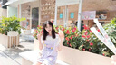 織迷（weave infatuations）夏季套裝女學(xué)生日系小眾設(shè)計(jì)感拼接紫色學(xué)院背帶褲女T恤兩件套 短袖+背帶褲 【套裝】 M 曬單實(shí)拍圖
