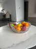 冬璃北欧风格玻璃水果盘创意现代水晶水果盆客厅茶几家用个性时尚果篮 口径20cm水立方玻璃碗【小号沙拉碗】 实拍图