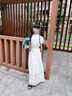 IVY HOUSE常春藤兒童裝女童2024年夏季新款  新中式旗袍領(lǐng)馬面裙套裝親子裝 白色套裝 140 曬單實(shí)拍圖