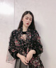 恒源祥時(shí)尚黑色碎花百搭真絲絲巾女夏季桑蠶絲圍巾女式防曬披肩長(cháng)紗巾 花瓣雨 曬單實(shí)拍圖