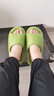 小白丫軟底拖鞋2024夏季新款男女面包拖鞋EVA厚底休閑居家浴室一字拖鞋 軟底面包拖鞋【熒光綠】 38-39 曬單實(shí)拍圖