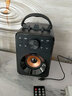 賽達 無(wú)線(xiàn)藍牙音箱戶(hù)外音響大音量廣場(chǎng)舞小型家用音響手提便攜式帶麥克風(fēng)地攤擺攤喇叭U盤(pán)播音高音質(zhì) X1科技黑【話(huà)筒版】 曬單實(shí)拍圖