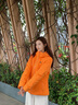 KOLON SPORT/可隆中量羽絨服 女子戶(hù)外運動(dòng)徒步防水防風(fēng)GTX鵝絨服 LKDJ4WN186-OR 橙色 S 160/84A 曬單實(shí)拍圖