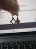 戚小米星星不對稱耳釘女生耳夾無耳洞2025新款高級感耳環(huán)小眾耳墜耳飾 不對稱四芒星耳釘【有耳洞】 曬單實拍圖