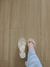 Stevesam人字拖女夏季輕奢軟底防滑6CM坡跟厚底松糕跟室外沙灘鞋可外穿女 焦糖棕 37 曬單實(shí)拍圖