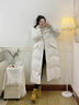 BMOI時(shí)尚白色羽絨服女2025冬季新款長(zhǎng)款過(guò)膝韓版寬松連帽90白鴨絨外套 白色 S 130斤內(nèi) 曬單實(shí)拍圖
